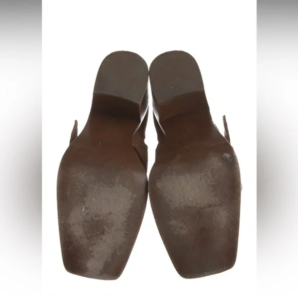 Gianvito Rossi Brown Ankle Boots with Suede Finish and Block Heel - Picture 5 of 6